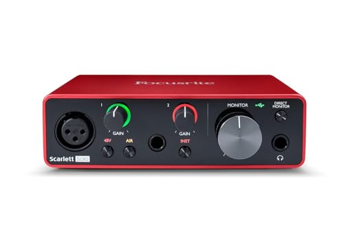 Focusrite Scarlett Solo 3rd Gen USB Audio Interface - High-Fidelity Recording and All the Software You Need
