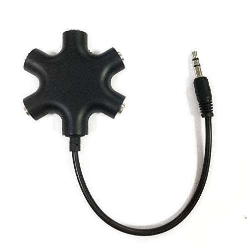 MAOYE 5-Way Multi Headphone Audio Splitter Connector