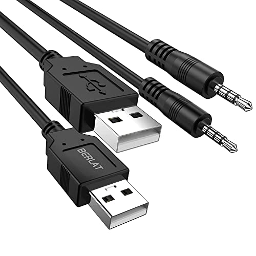 USB to 3.5mm Audio Jack Adapter Cable