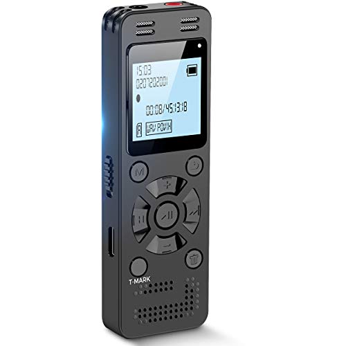 EVIDA 64GB Voice Recorder for Lectures Meetings