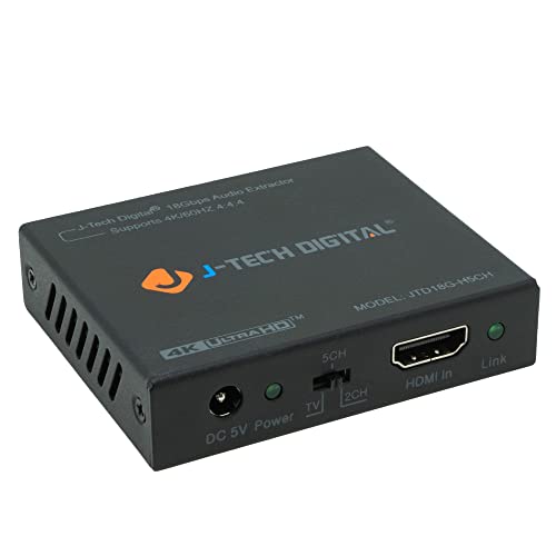 J-Tech Digital 4K HDMI Audio Extractor Converter