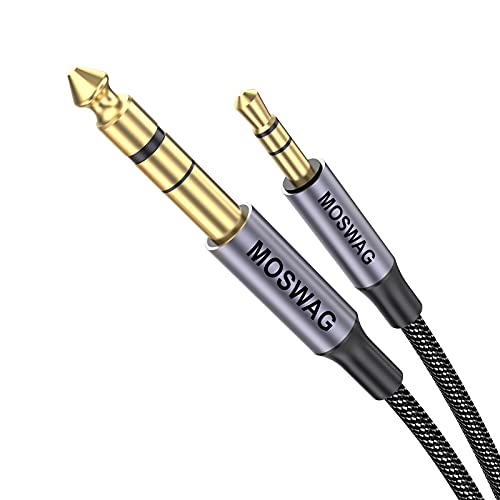 MOSWAG 6.35mm Male to 3.5mm Male TRS Audio Cable
