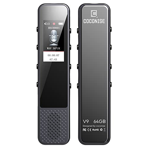 COCONISE 64GB Digital Voice Recorder