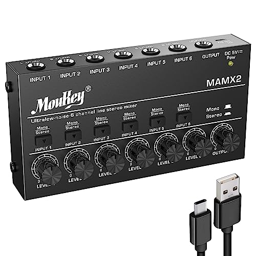 Moukey Audio Mixer Line Mixer