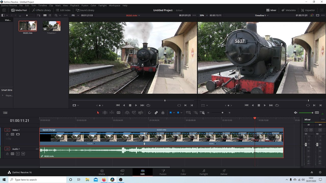 How To Change Playback Speed In Davinci Resolve