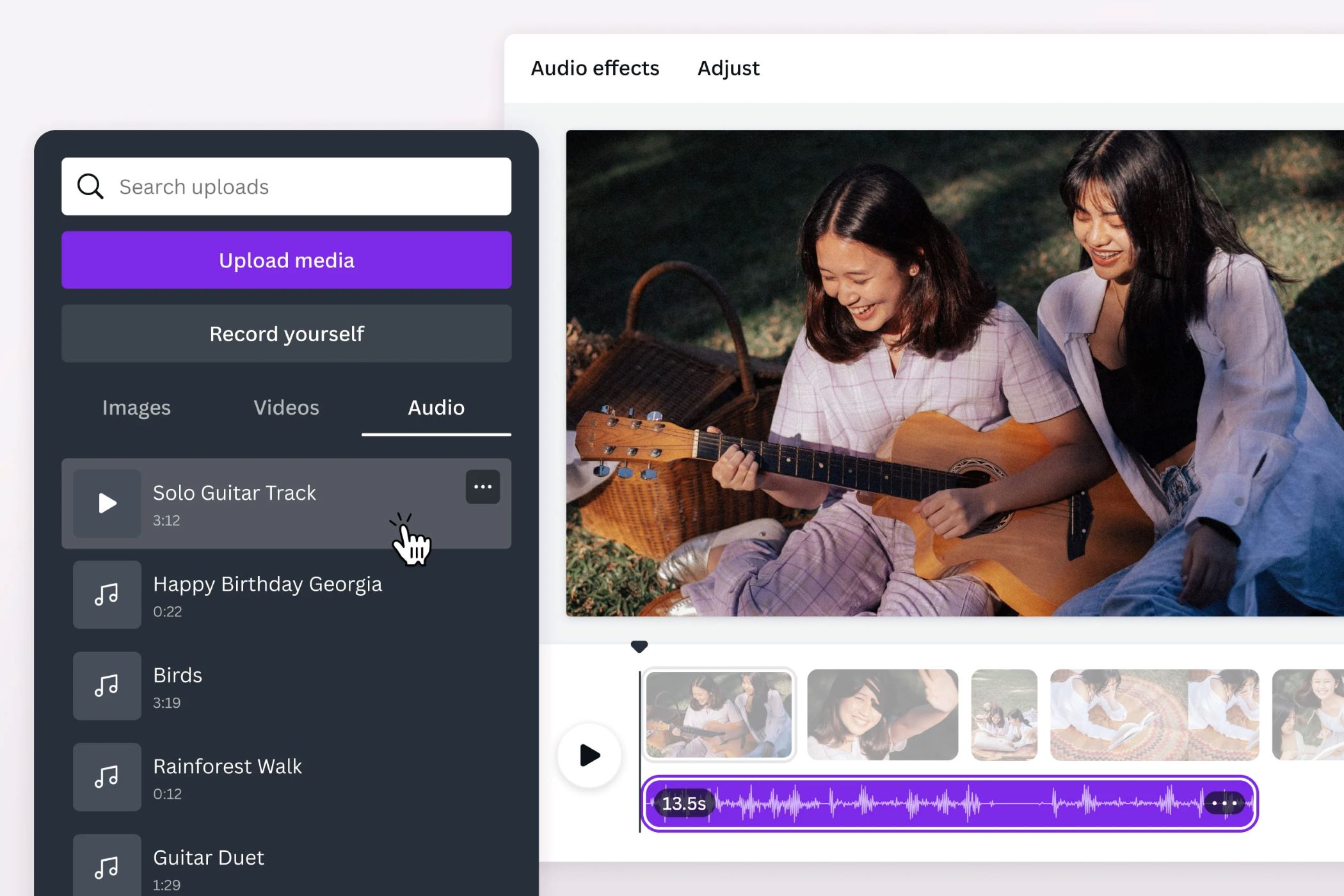 How To Put Background Music In Canva