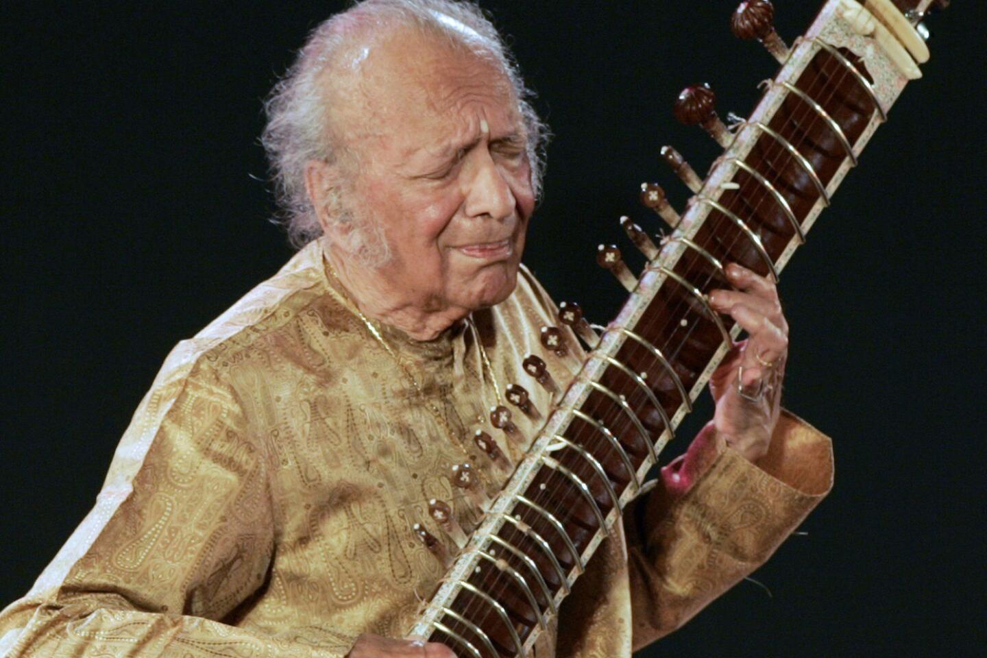 Influential Indian Sitar Player Who Introduced Nonwestern Music To American Jazz And Rock & Roll: