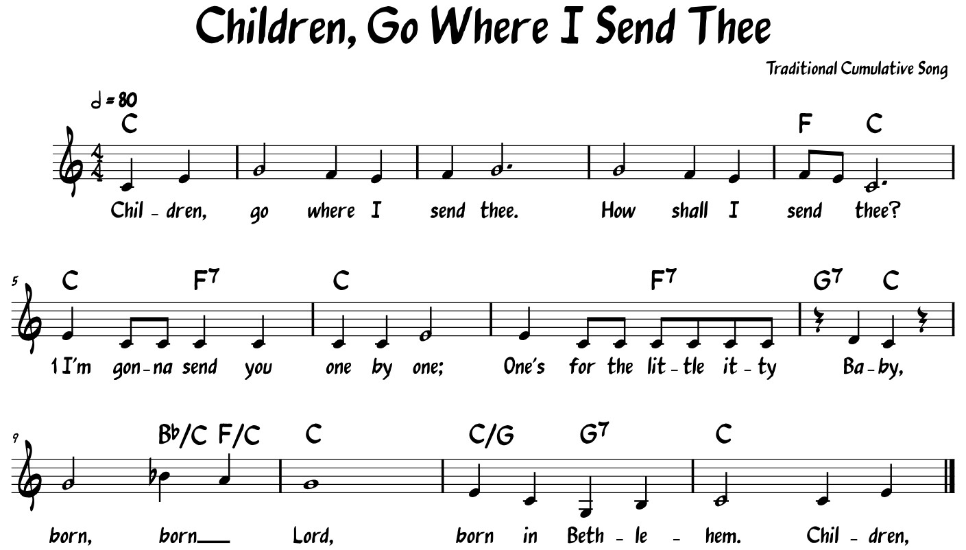 Children Go Where I Send Thee Sheet Music