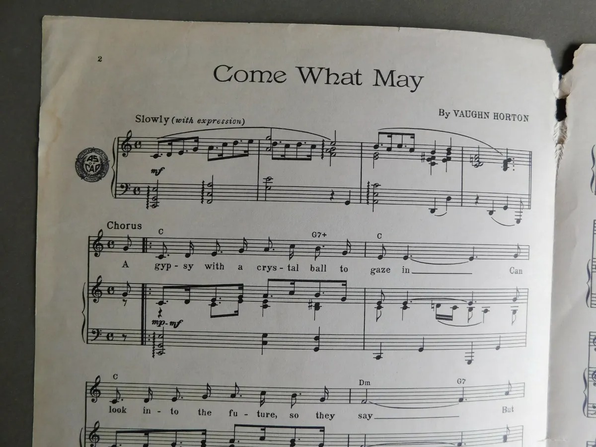Come What May Sheet Music
