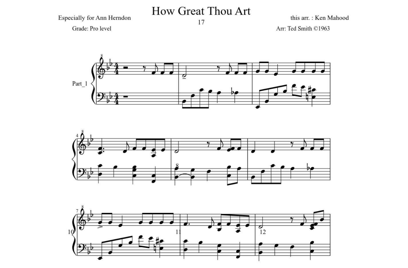 How Great Thou Art Solo Sheet Music