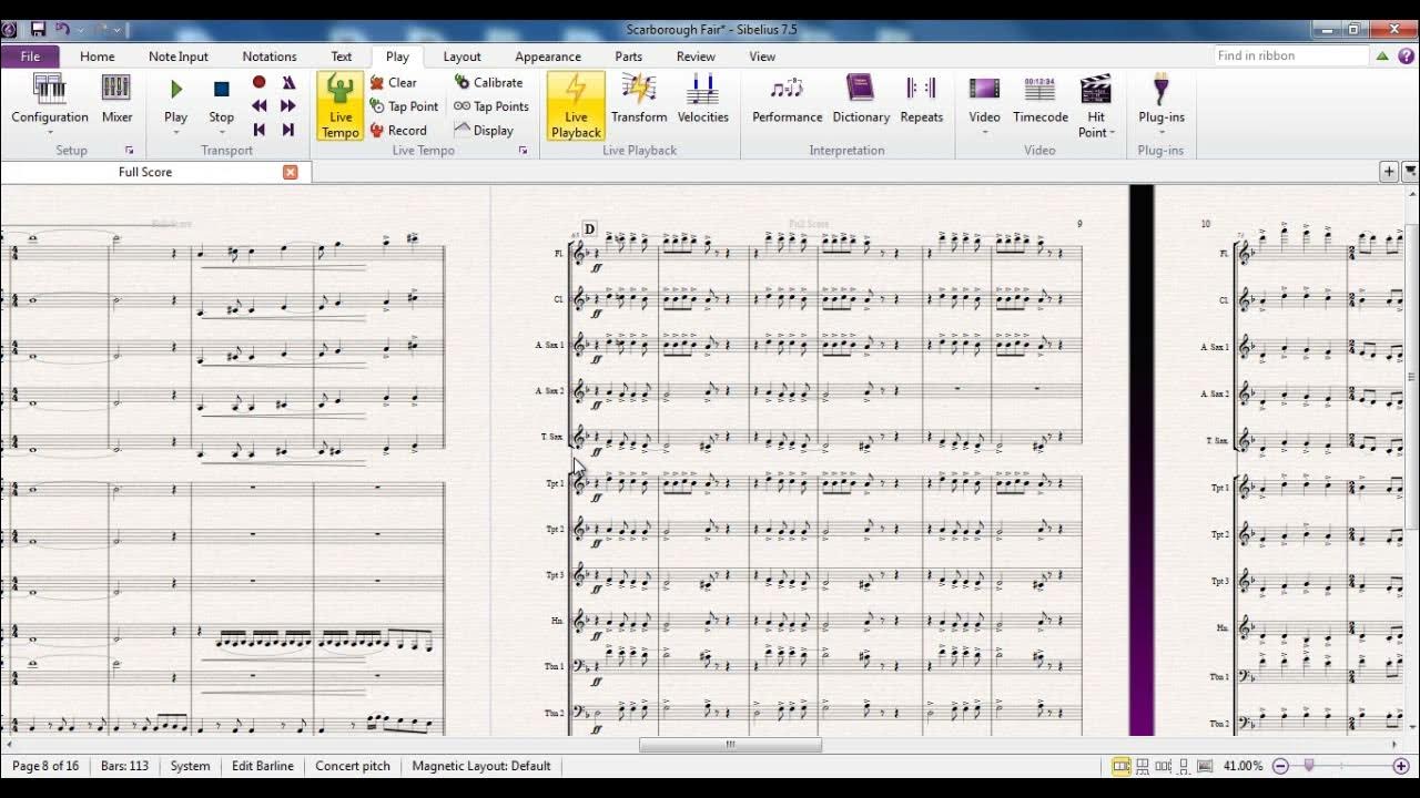 How To Change Playback Configuration On Sibelius