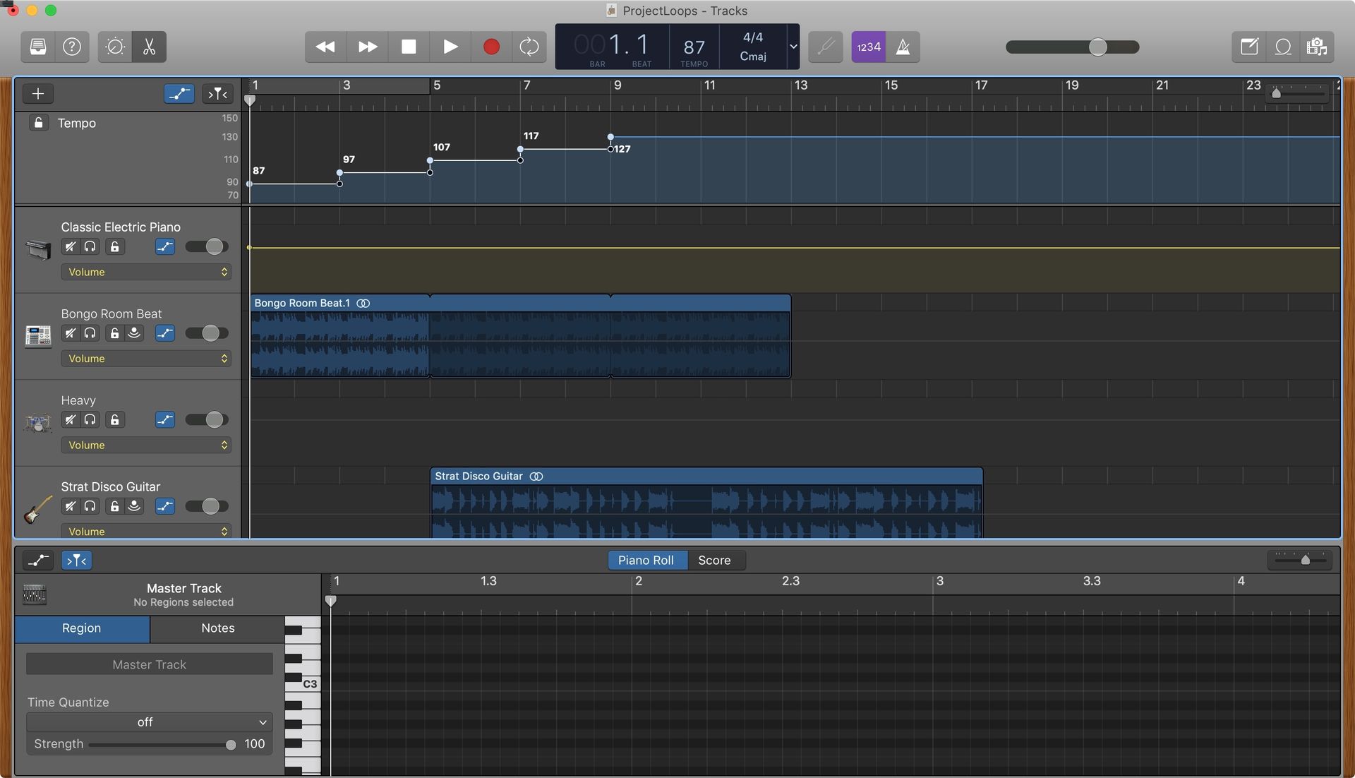 How To Change The Tempo Of A Section Of Music On Garageband