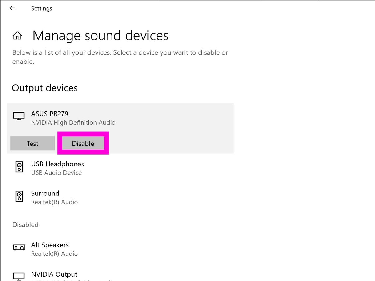 How To Enable A Disabled Playback Device