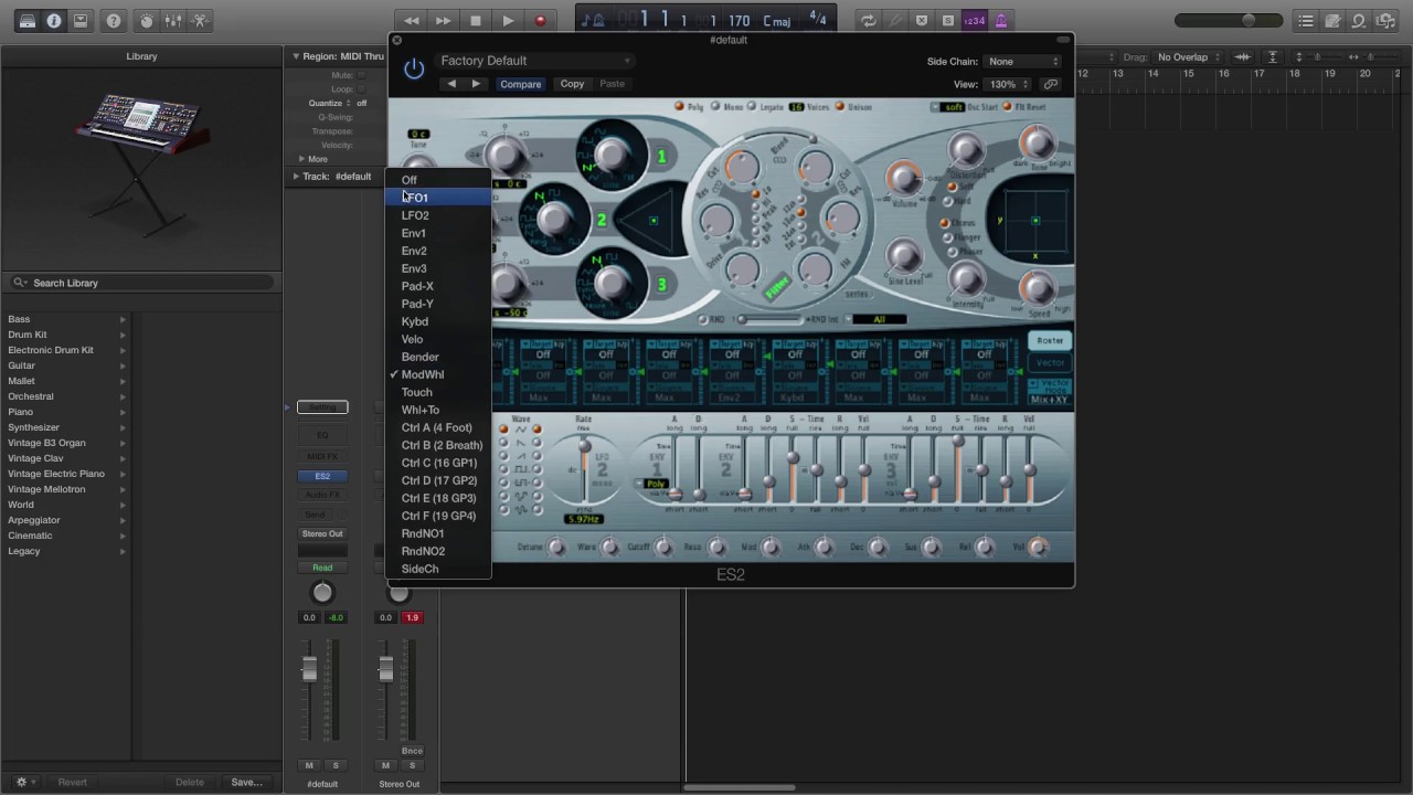 How To Put A Sound Into Es2 Synthesizer In Logic Pro X