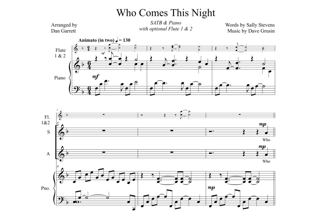 James Taylor’s Who Comes This Night Sheet Music