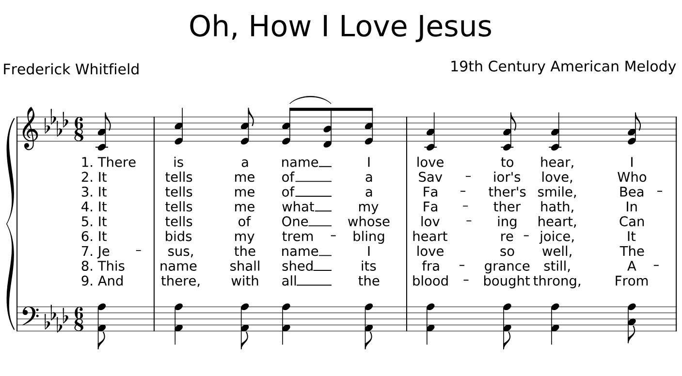 Oh How I Love Jesus Sheet Music