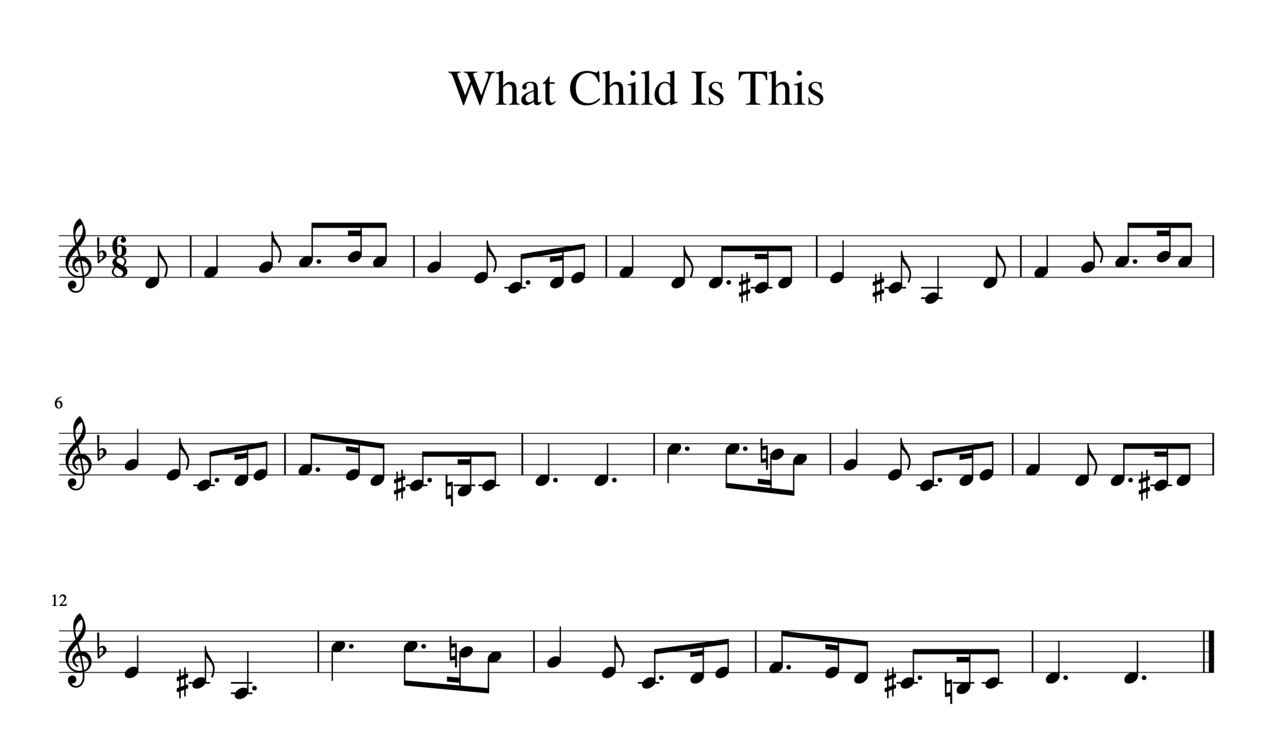 What Child Is This Piano Sheet Music
