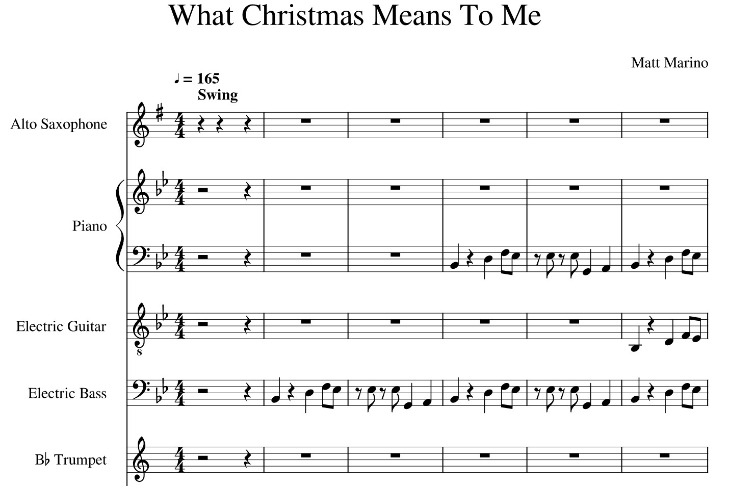 What Christmas Means To Me Sheet Music