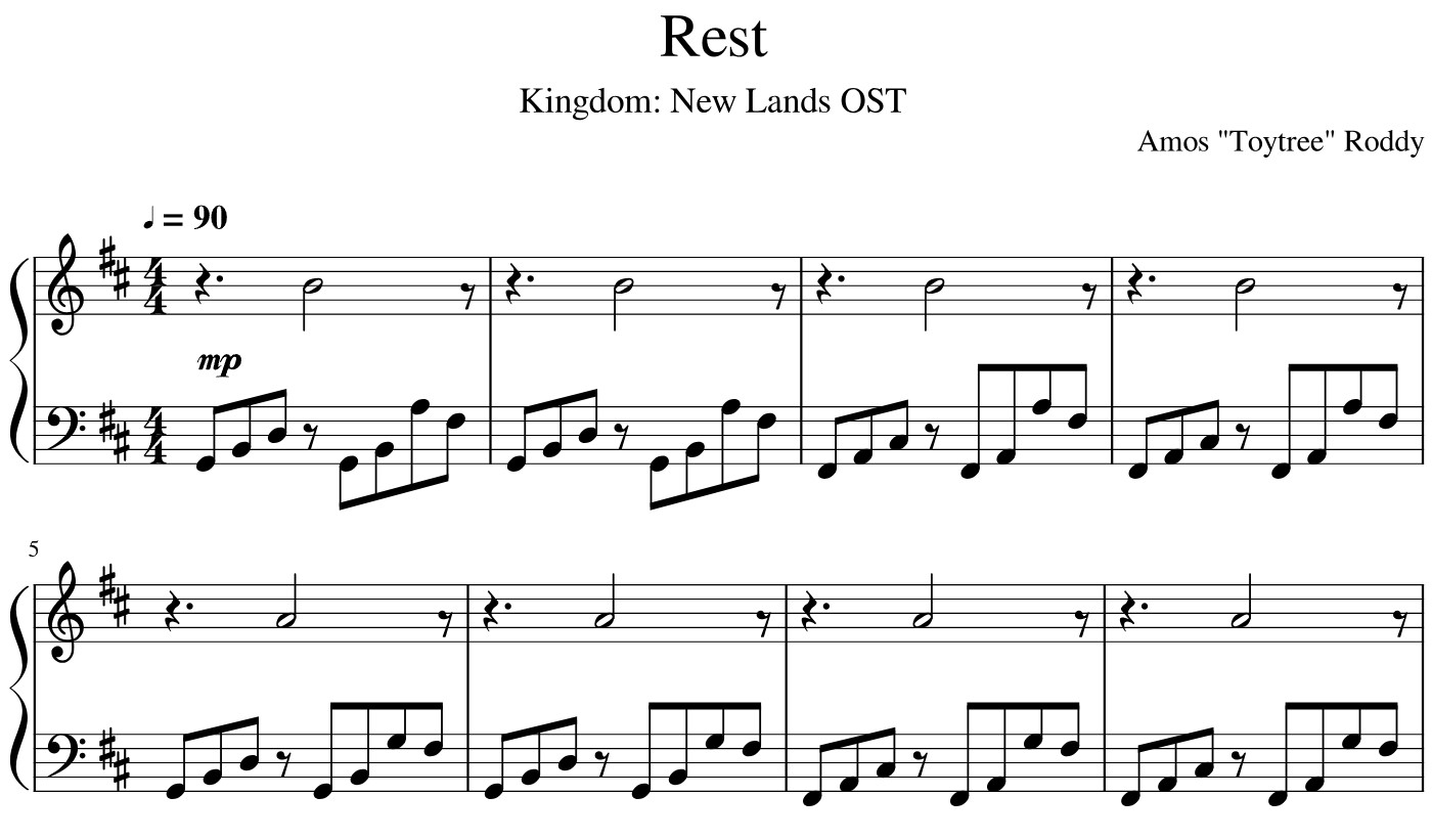 What Does A Rest Look Like In Sheet Music