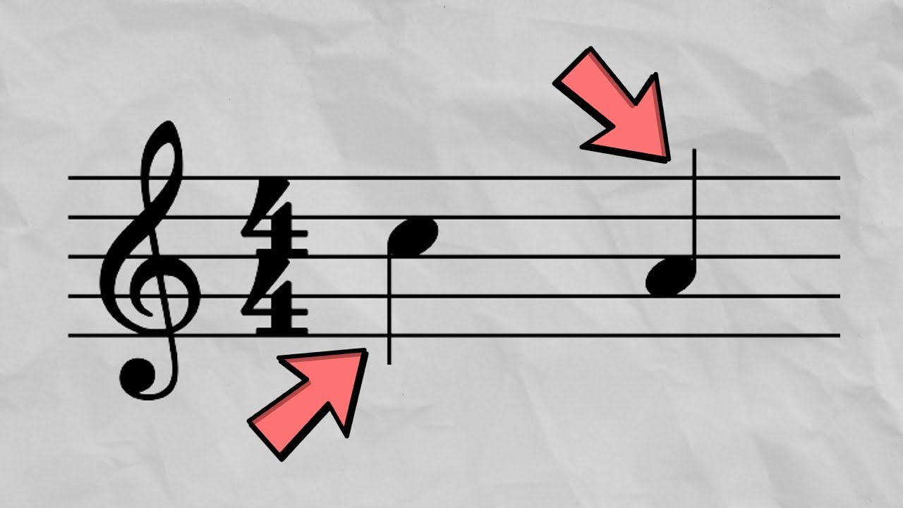 What Does It Mean When The Stem On A Note Is Up Or Down On Music