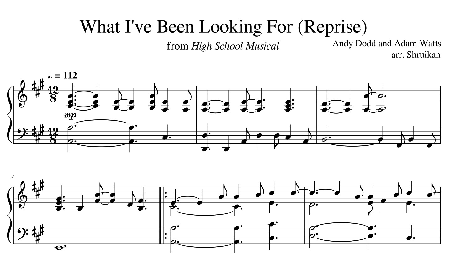 What I’ve Been Looking For Sheet Music