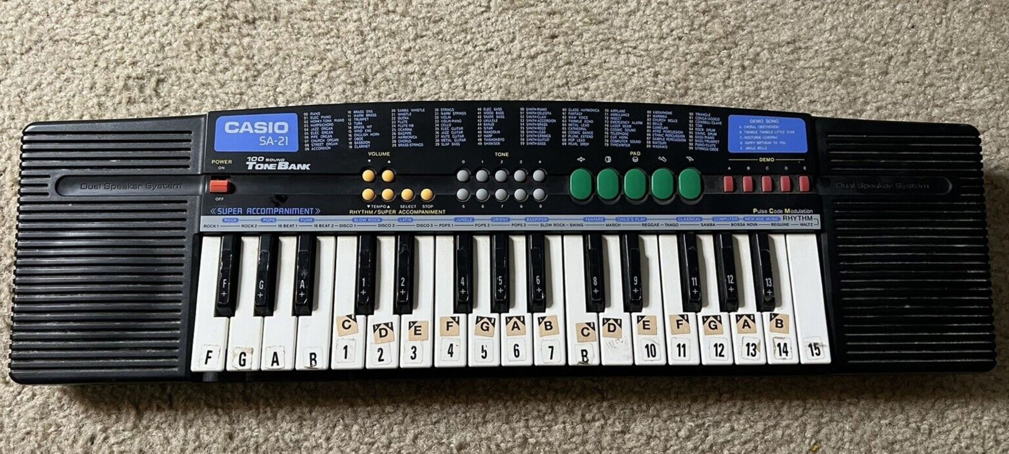 What Synthesizer Chip Does The Casio Sa-21 Use
