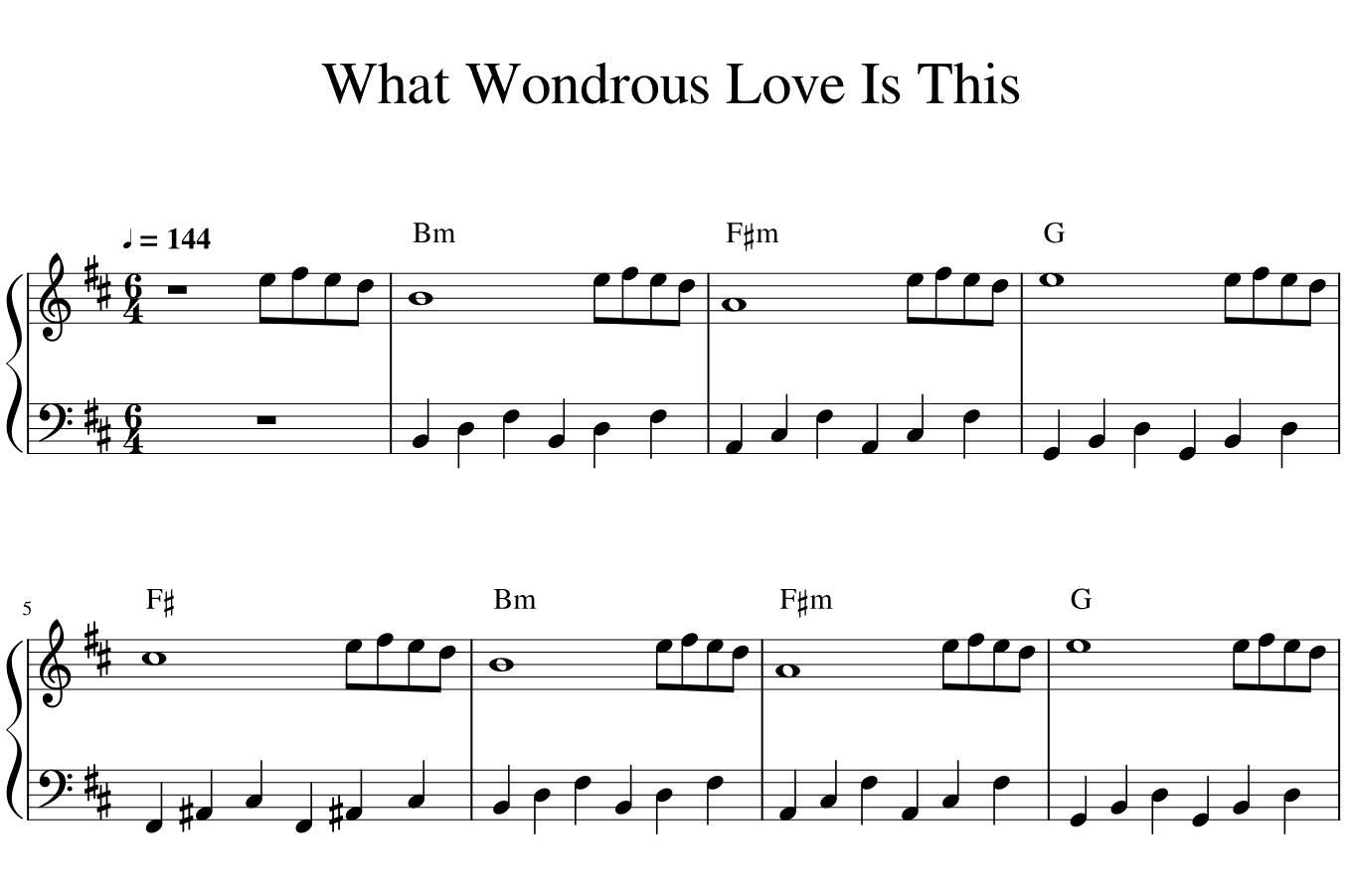 What Wondrous Love Is This Sheet Music