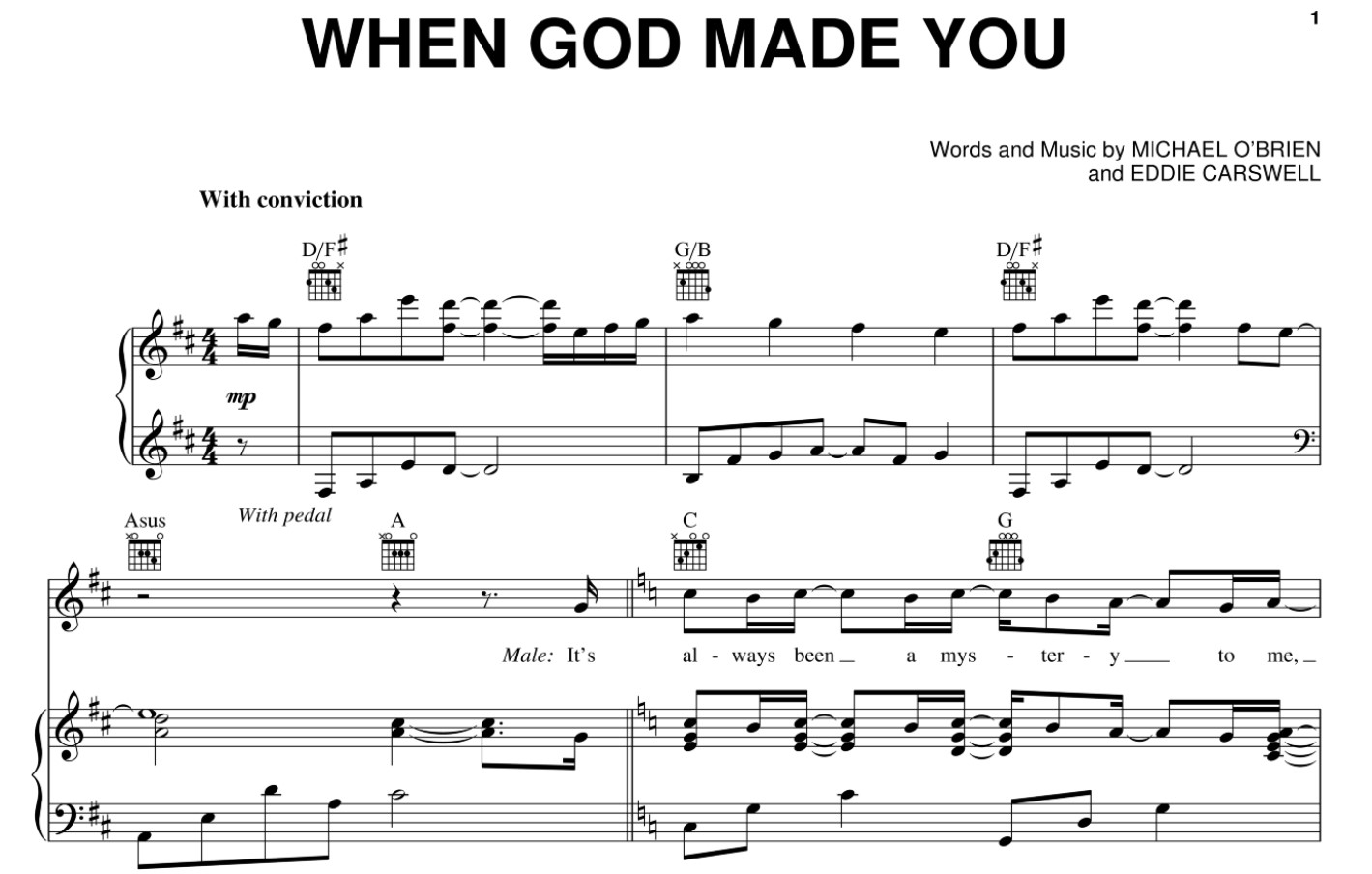 When God Made You My Mother Sheet Music