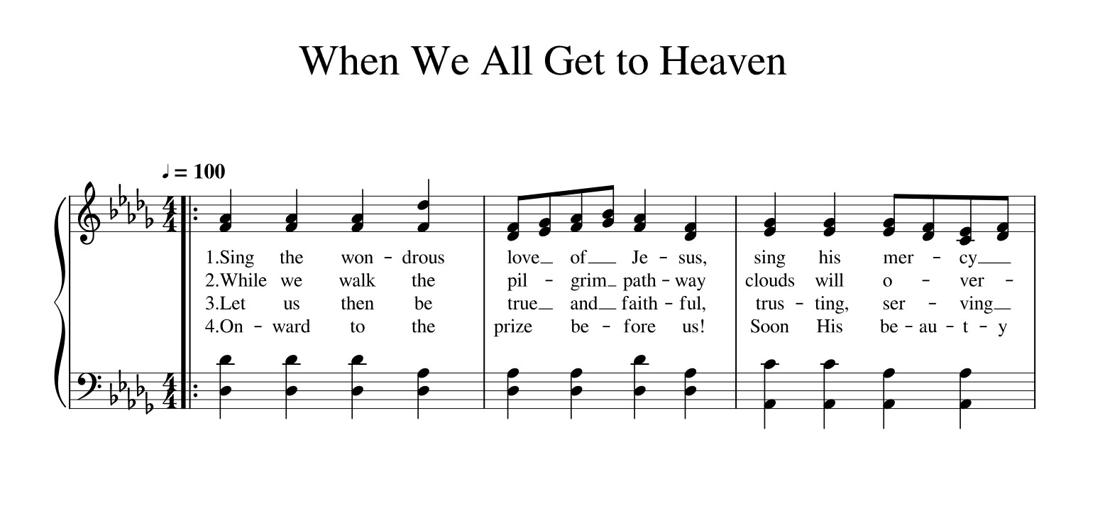 When I Get Up To Heaven Sheet Music