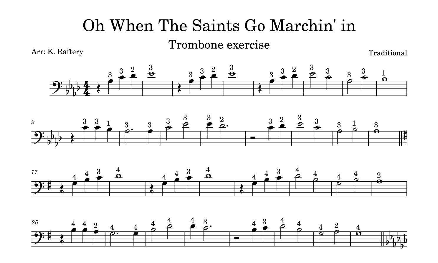 When The Saints Go Marching In Sheet Music Trombone