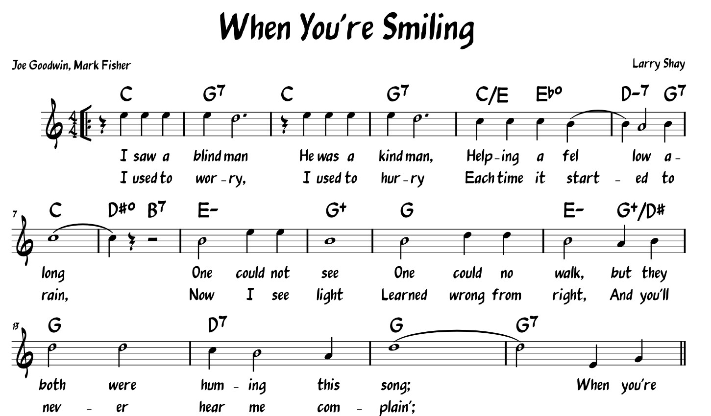 When You’re Smiling Sheet Music