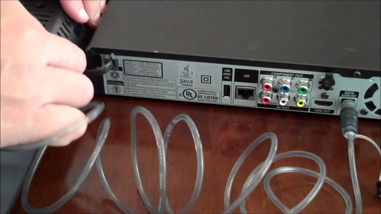 Where Would You Hook Up Audio Cable To A Blu Ray Player