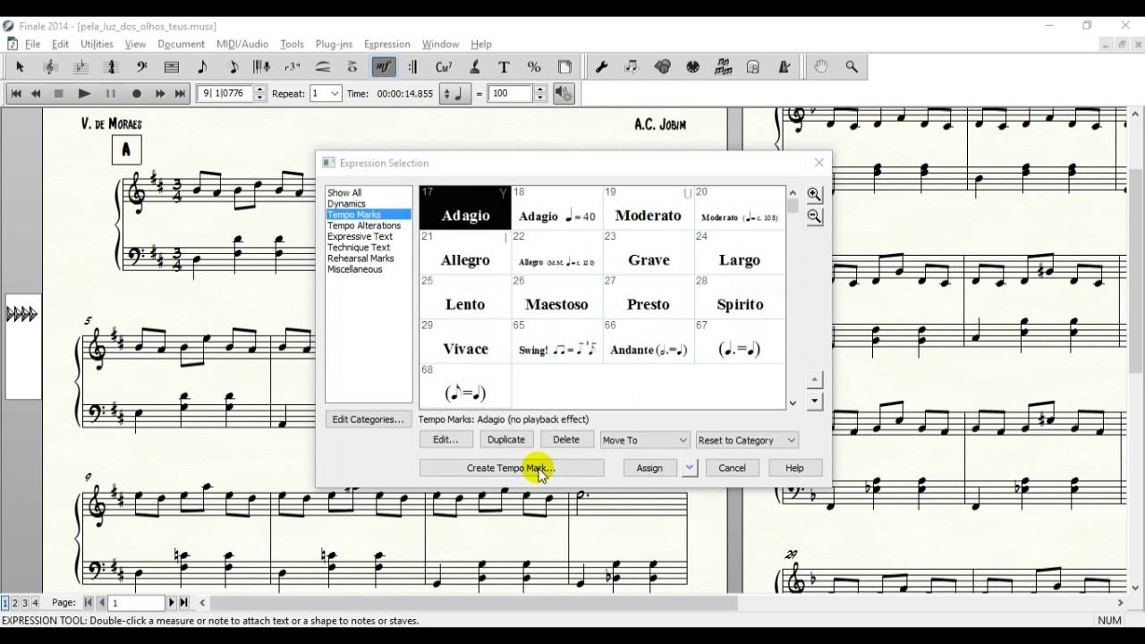 How To Add Metronome Marking In Finale