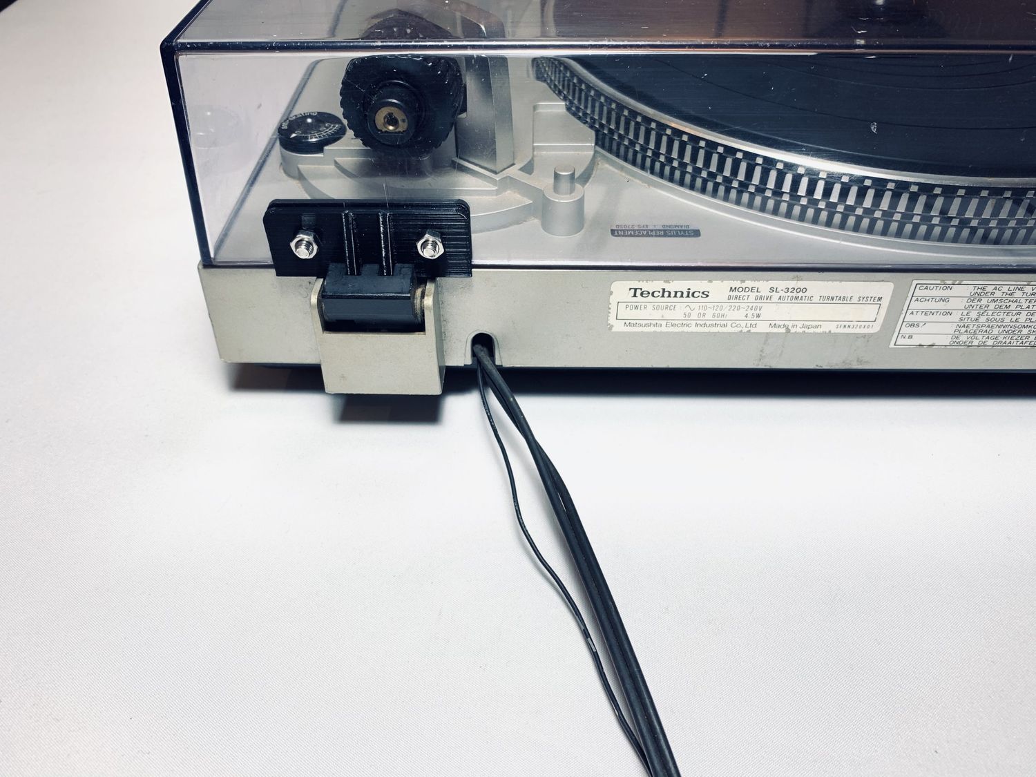 How To Remove Dust Cover Hinges On Technics Turntable