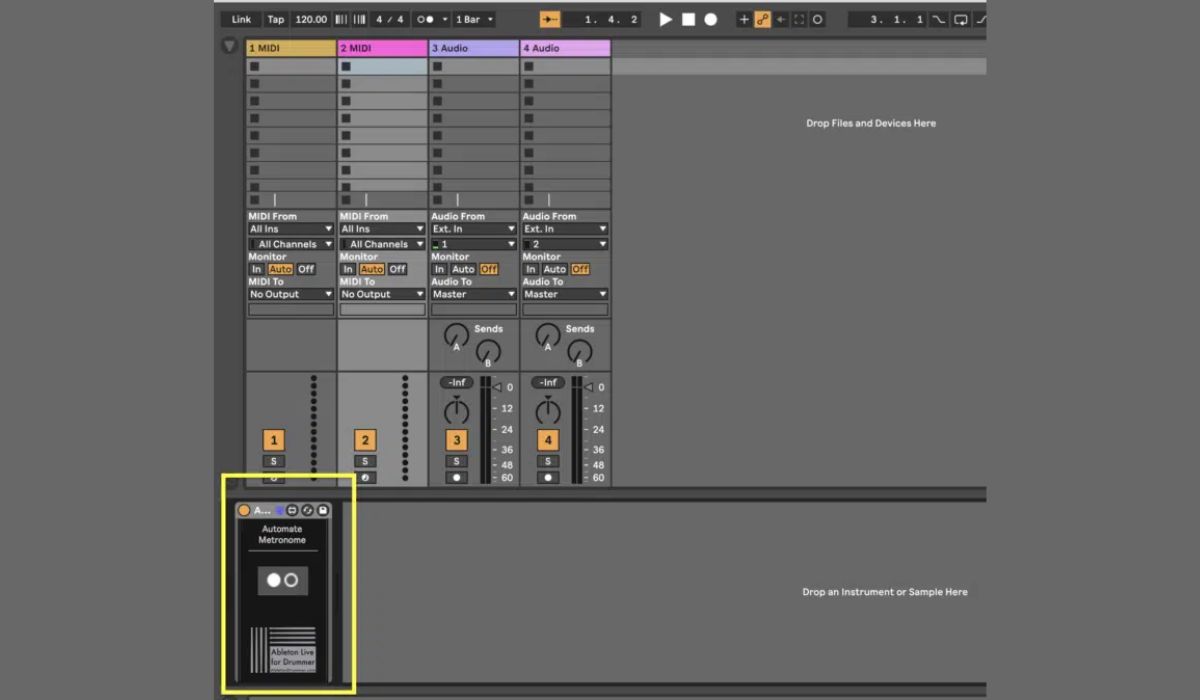 How To Run A Metronome For Drummer Ableton Live