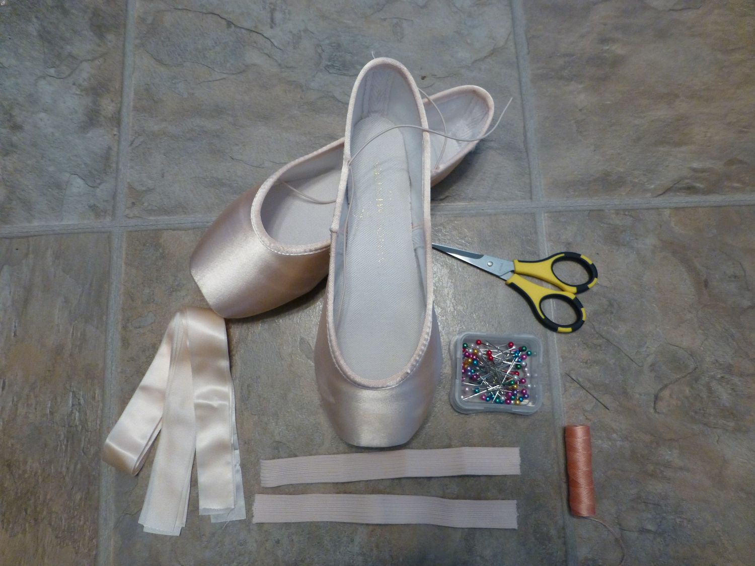 How To Sew Elastic On Ballet Shoes