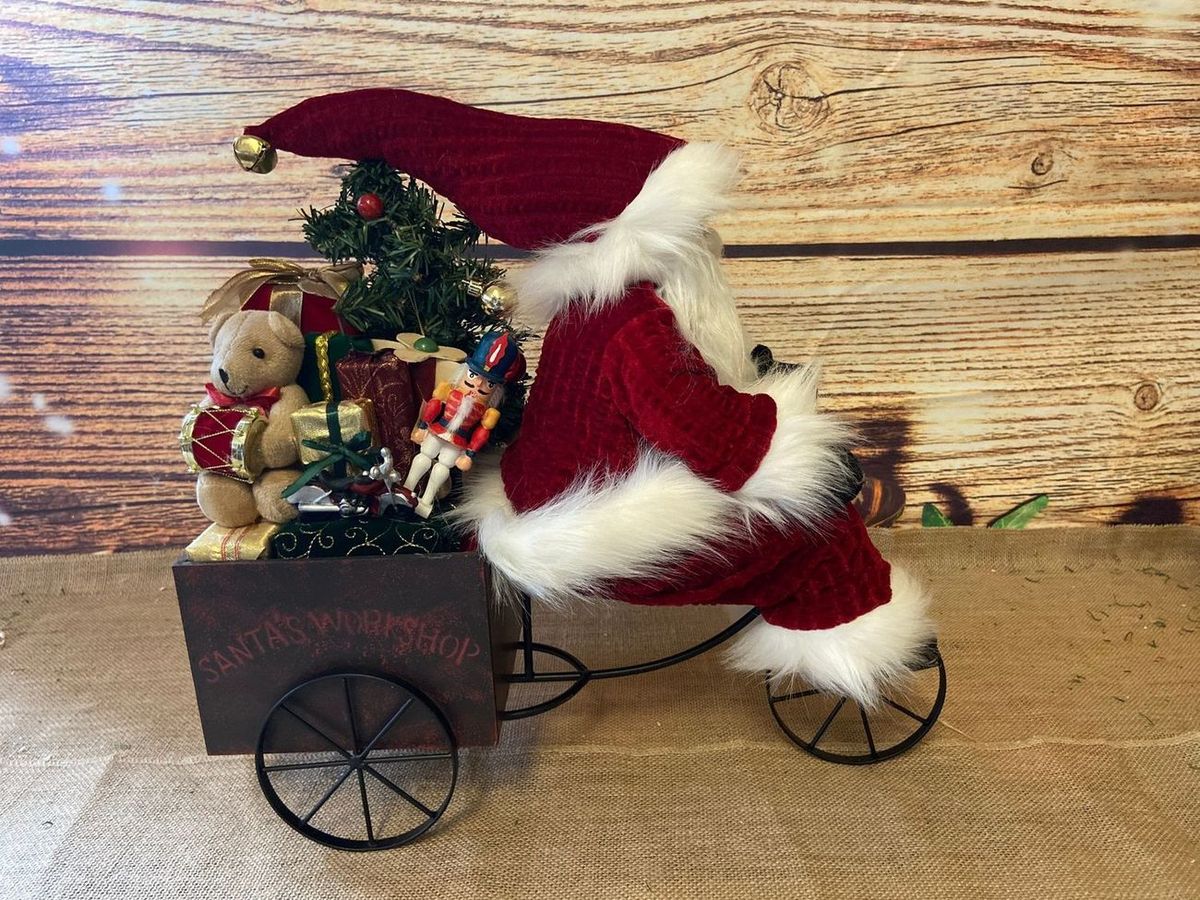 Where Can I Purchase A Music Box Santa Claus Teddy Bear Riding On A Bicycle