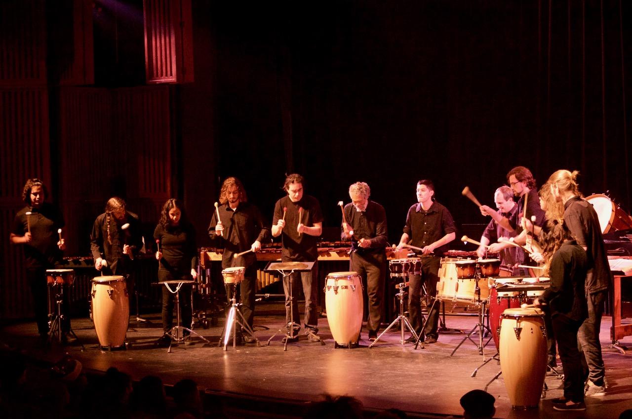 Which Percussion Instruments Often Accompanied The Civic Wind Band?
