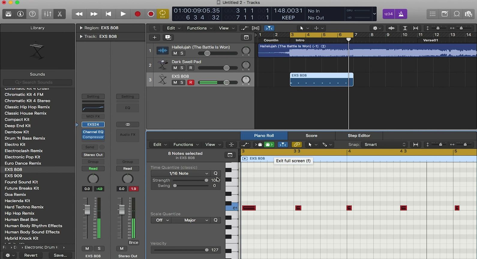 How To Reverse A MIDI Track In Logic