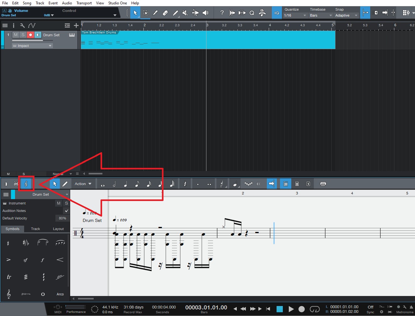 How To Split MIDI Drum Part Into Separate Parts In Studio One