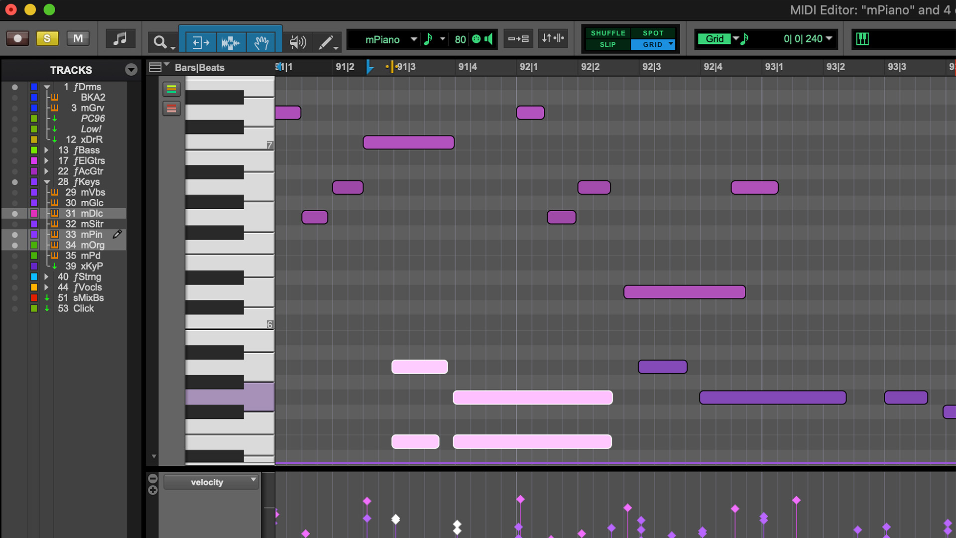 Pro Tools: How To Move A MIDI Up An Octave