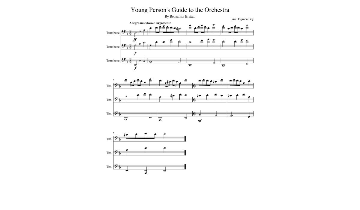 Young Person’s Guide To The Orchestra – What Tune Is Used?
