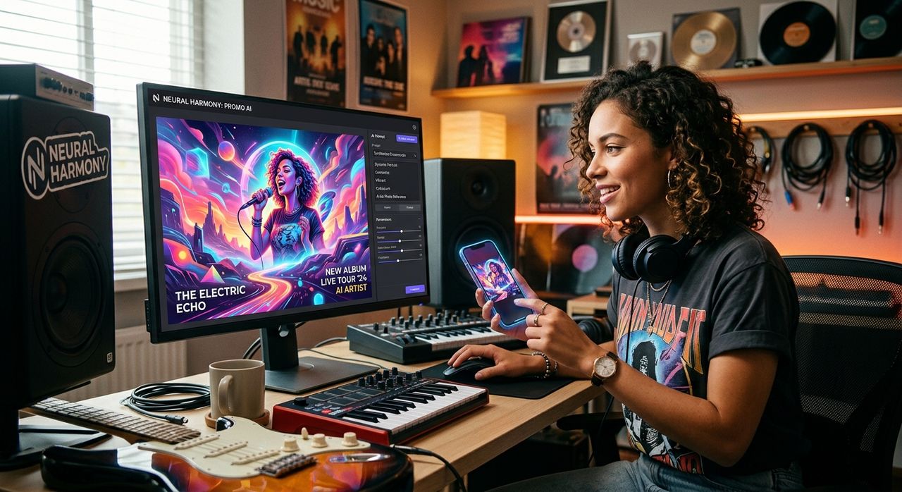 How Musicians Are Using AI to Design Their Own Promo Visuals