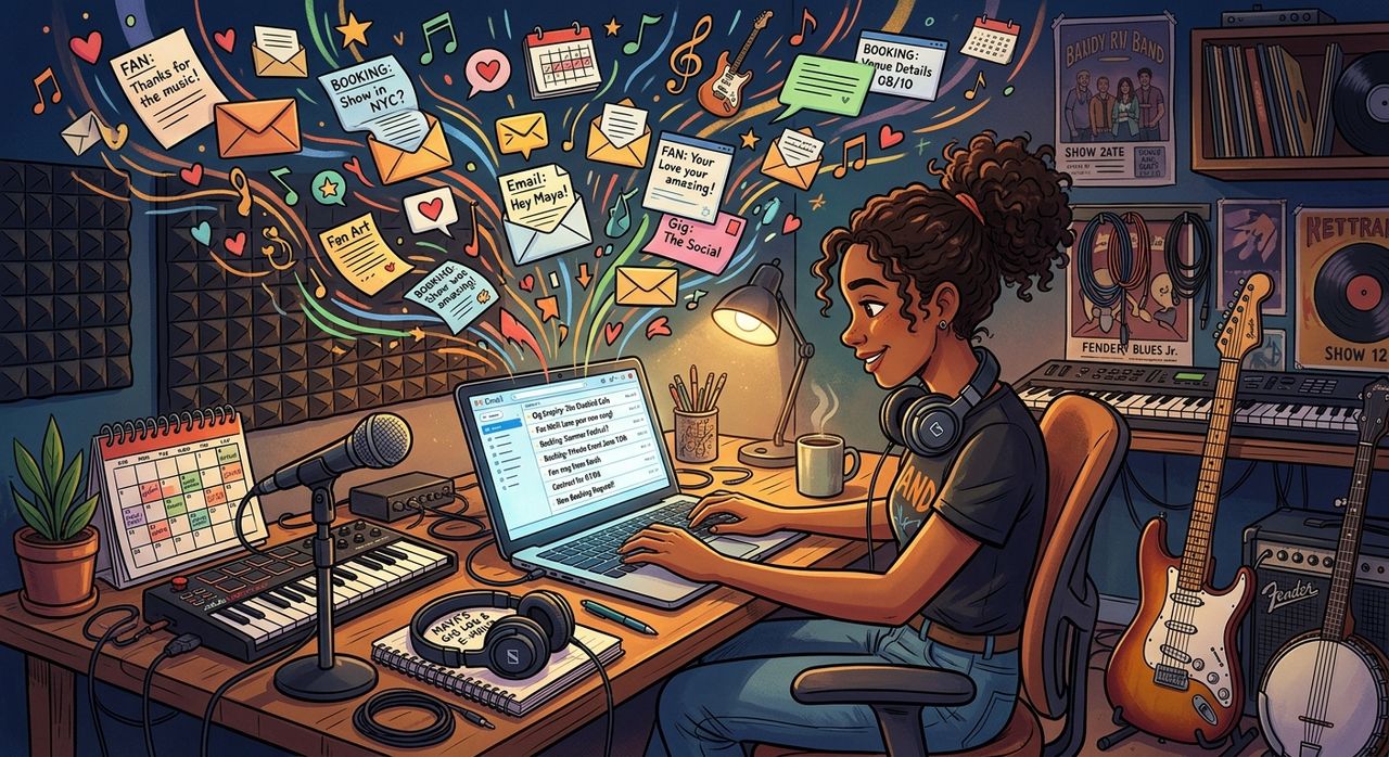 Managing Fan and Booking Emails When You Are a Working Musician