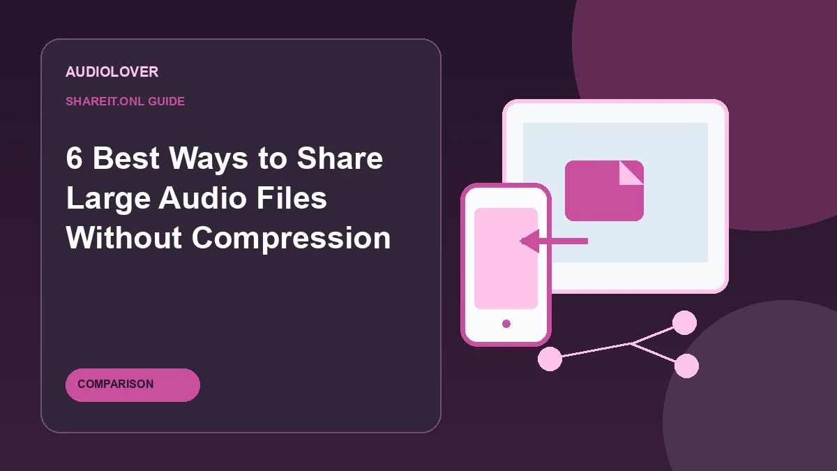 6 Best Ways to Share Large Audio Files Without Compression