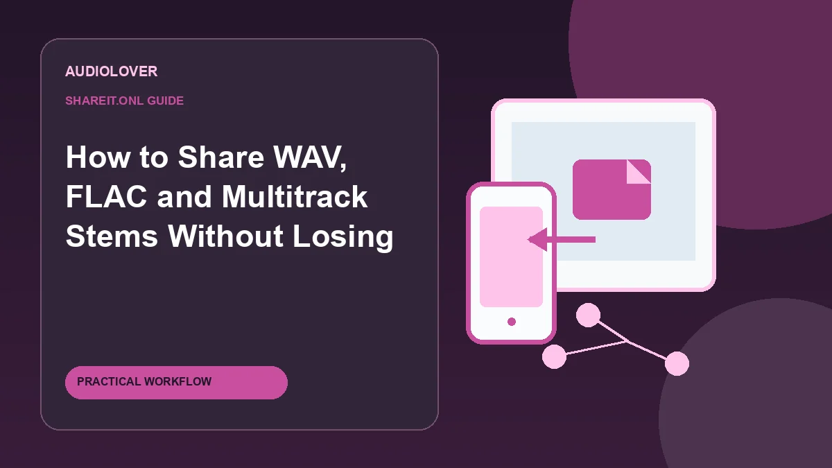 How to Share WAV, FLAC and Multitrack Stems Without Losing Quality